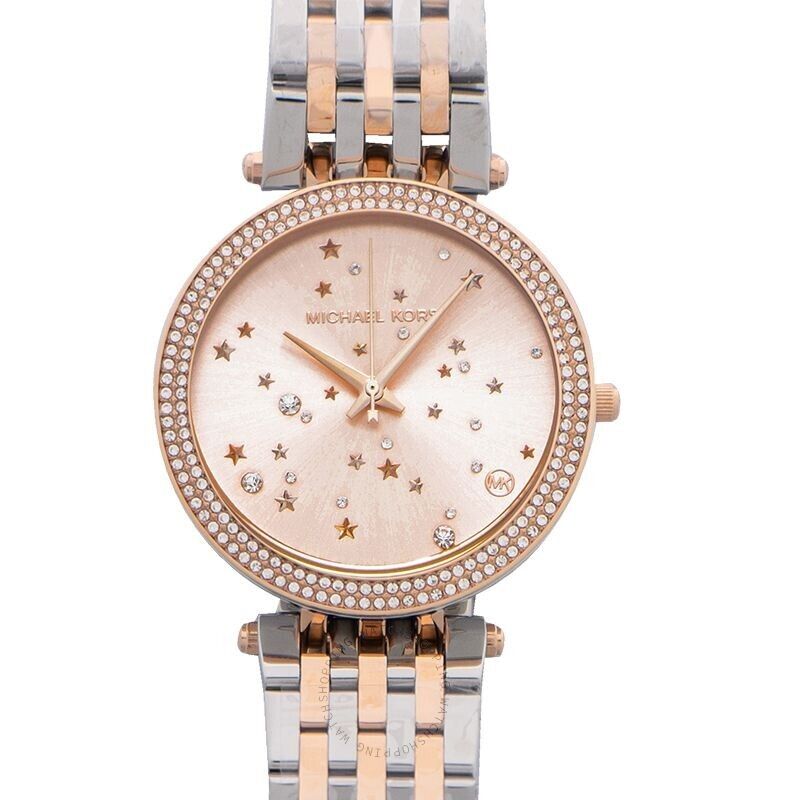 Michael Kors Darci Rose Gold Dial Two Tone Steel Strap Watch for Women - MK3726 Buy Now By Michael Kors