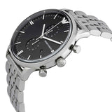 Emporio Armani Chronograph Black Dial Silver Steel Strap Watch For Men - AR0389 Buy Now By Emporio Armani