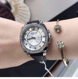 Coach Boyfriend Silver Dial Black Leather Strap Watch for Women - 14503152 Buy Now By Coach