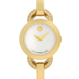 Movado Rondiro Mother of Pearl Dial Gold Steel Strap Watch For Women - 0606889 Buy Now By Movado