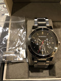 Burberry The City Black Dial Silver Steel Strap Watch for Men - BU9380 Buy Now By Burberry