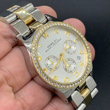 Marc Jacobs Henry Chronograph Silver Dial Two Tone Steel Strap Watch for Women - MBM3197 Buy Now By Marc Jacobs