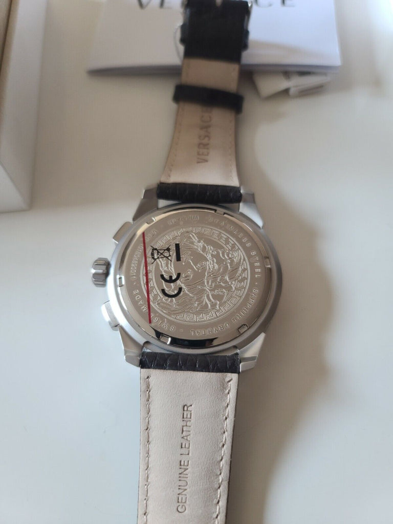 Versace Casual Chronograph Grey Dial Brown Leather Strap Watch for Men - VERG001-18 Buy Now By Versace