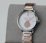 Michael Kors Portia Quartz Silver Dial Two Tone Steel Strap Watch For Women - MK3709 Buy Now By Michael Kors