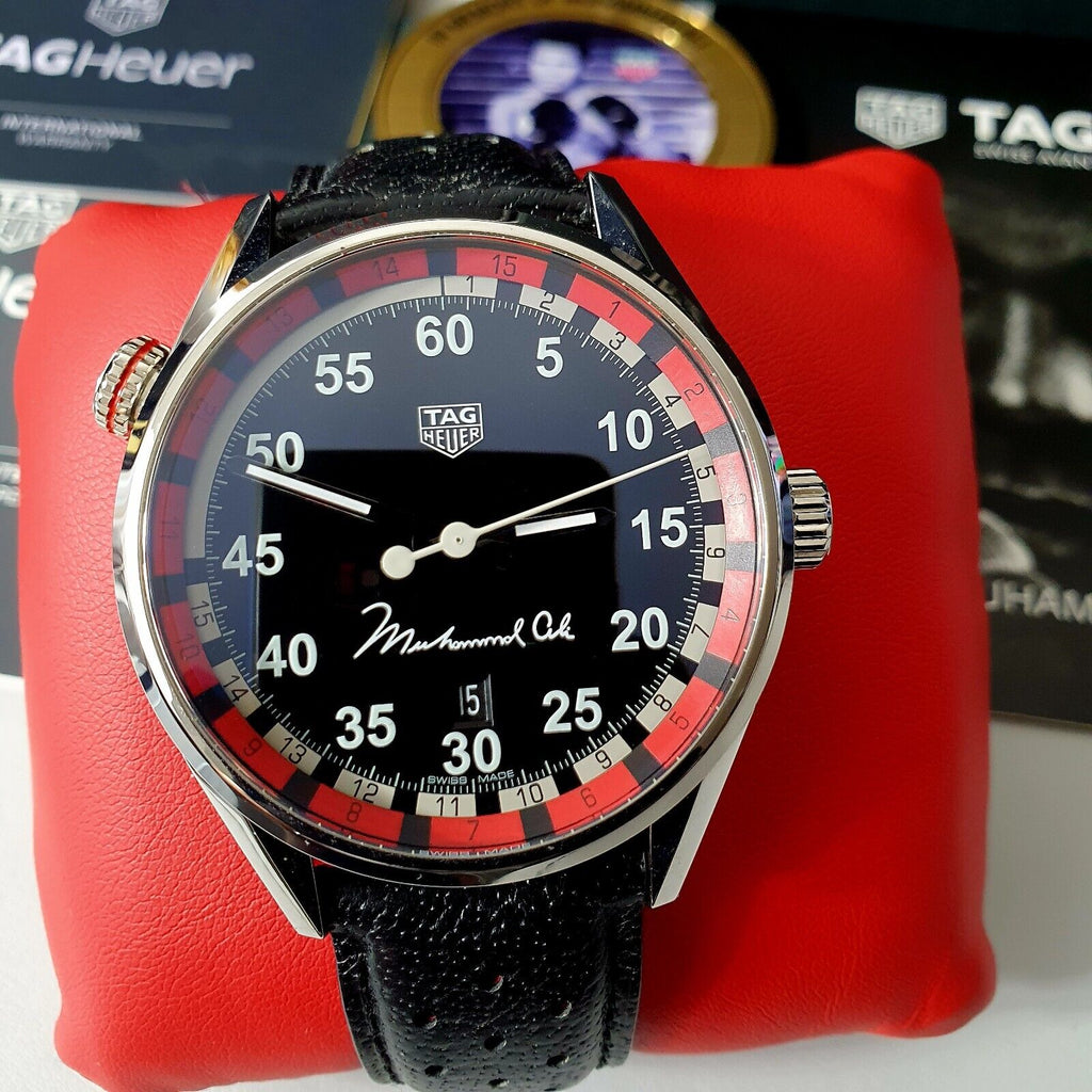 Tag Heuer Carrera Muhammad Ali Black Dial Watch for Men - WAR2A11.FC6337