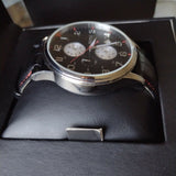 Hugo Boss Aeroliner Black Dial Black Leather Strap Watch for Men - 1512631 Buy Now By Hugo Boss