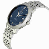 Omega De Ville Prestige Co-Axial Blue Dial Silver Steel Strap Watch for Men - 424.10.40.20.03.002 Buy Now By Omega