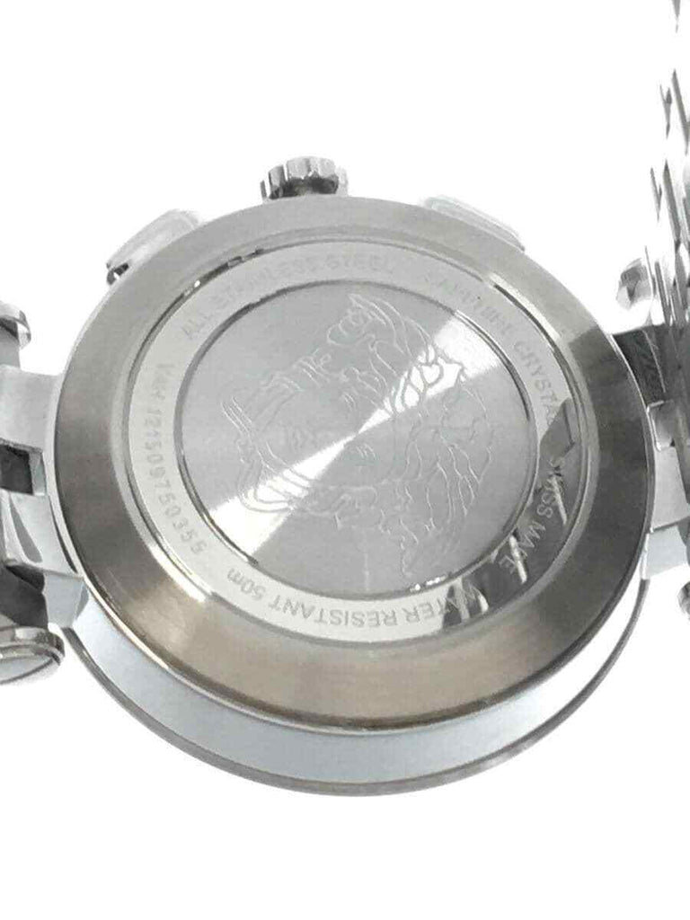 Versace V-Race Sport Black Dial Silver Steel Strap Watch for Men - VAH010016 Buy Now By Versace