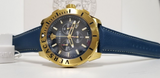 Versace Casual Chronograph Blue Dial Blue Leather Strap Watch for Men - VERG004-18 Buy Now By Versace