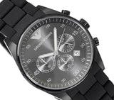 Emporio Armani Sportivo Chronograph Black Dial Black Stainless Steel Watch For Men - AR5889 Buy Now By Emporio Armani