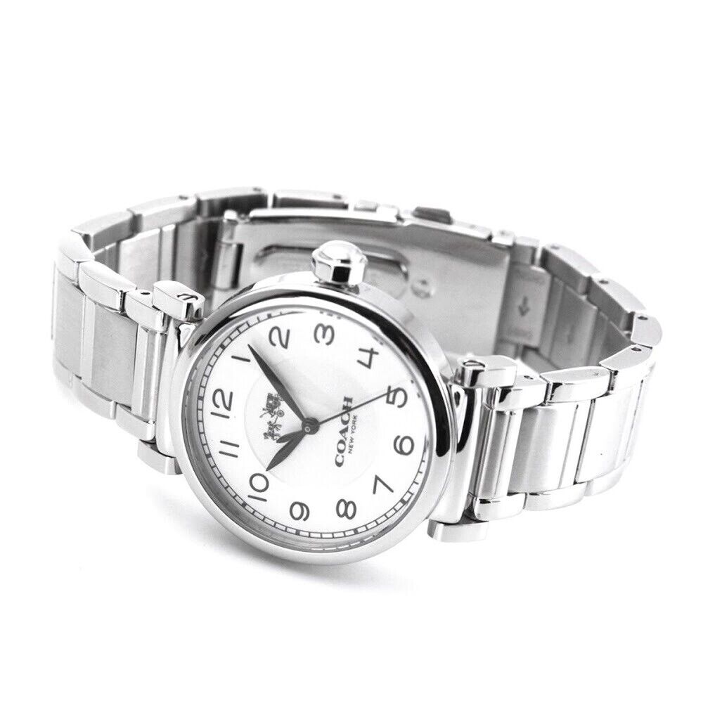 Coach Madison White Dial Silver Steel Strap Watch for Women - 14502394 Buy Now By Coach