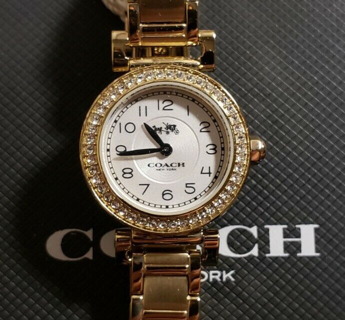 Coach Madison White Dial Gold Steel Strap Watch for Women - 14502403 Buy Now By Coach