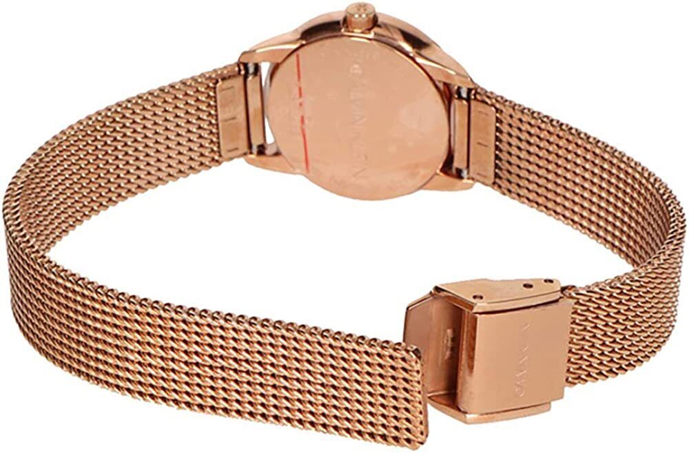 Calvin Klein Minimal White Dial Rose Gold Mesh Bracelet Watch for Women - K3M23626 Buy Now By Calvin Klein
