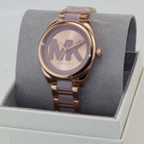 Michael Kors Janelle Three Hand Rose Gold Dial Two Tone Steel Strap Watch For Women - MK7135 Buy Now By Michael Kors