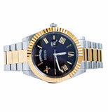 Guess Connoisseur Black Dial Two Tone Steel Strap Watch for Men - GW0265G5 Buy Now By Guess