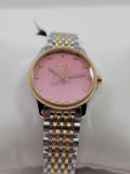 Gucci G Timeless Quartz Pink Dial Two Tone Steel Strap Watch For Women - YA1265030