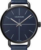 Calvin Klein Even Blue Dial Blue Leather Strap Watch for Men - K7B214VN Buy Now By Calvin Klein