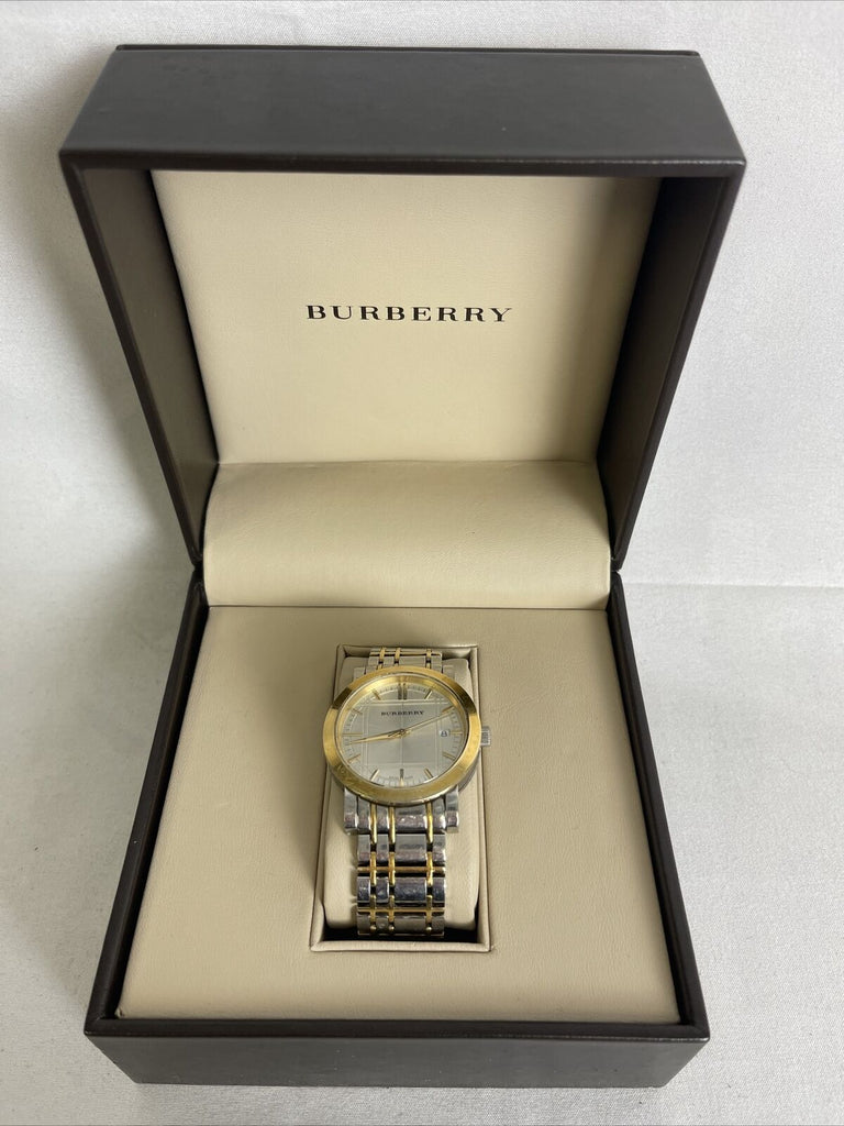 Burberry Heritage White Dial Two Tone Stainless Steel Strap Watch for Men - BU1358 Buy Now By Burberry