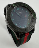 Gucci G Timeless Sport Black Dial Two Tone NATO Strap Watch For Men - YA126229 Buy Now By Gucci