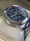 Michael Kors Stop Hunger Chronograph Blue Dial Silver Steel Strap Watch for Men - MK8314 Buy Now By Michael Kors
