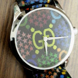 Gucci G Timeless Quartz Black Dial Black Leather Strap Watch For Women - YA1264146 Buy Now By Gucci