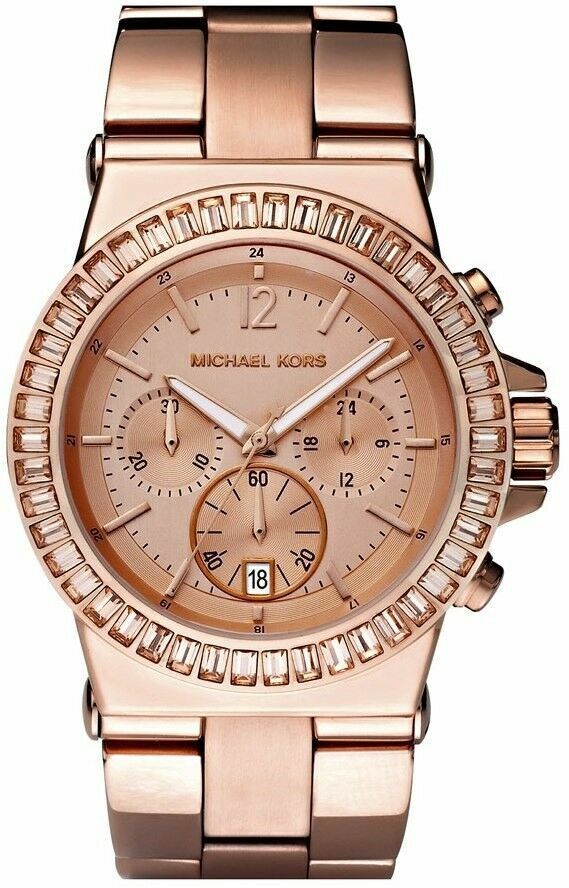 Michael Kors Dylan Rose Gold Dial Rose Gold Steel Strap Watch for Women - MK5412 Buy Now By Michael Kors