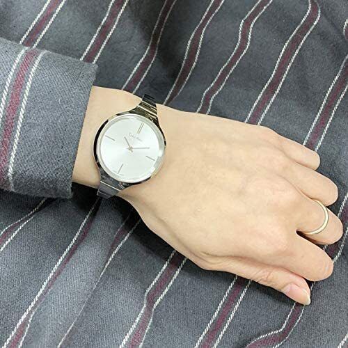 Calvin Klein Lively Silver Dial Silver Steel Strap Watch for Women - K4U23126 Buy Now By Calvin Klein