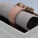 Michael Kors Corey Analog Rose Gold Dial Pink Leather Strap Watch For Women - MK2987 Buy Now By Michael Kors