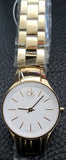 Calvin Klein Simplicity White Dial Gold Steel Strap Watch for Women - K4323212 Buy Now By Calvin Klein