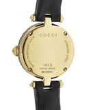 Gucci Diamantissima Mother of Pearl Dial Black Leather Strap Watch For Women - YA141505 Buy Now By Gucci