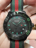 Gucci G Timeless Sport Black Dial Two Tone NATO Strap Watch For Men - YA126229 Buy Now By Gucci