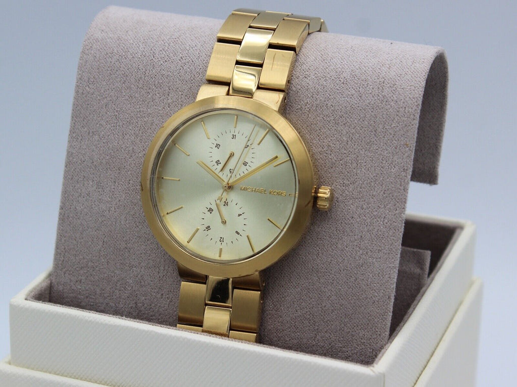 Michael Kors Garner Quartz Gold Dial Gold Steel Strap Watch For Women - MK6408 Buy Now By Michael Kors