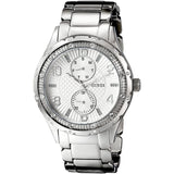 Guess Siren White Dial Silver Steel Strap Watch for Women - W0442L1 Buy Now By Guess