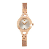 Emporio Armani Chiara Silver Dial Rose Gold Steel Strap Watch For Women - AR7362 Buy Now By Emporio Armani