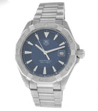 Tag Heuer Aquaracer Quartz Blue Dial Silver Steel Strap Watch for Men - WAY1112.BA0928 Buy Now By Tag Heuer