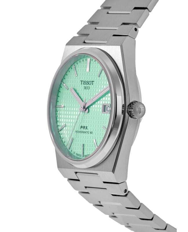 Tissot PRX Powermatic 80 Light Green Dial Silver Steel Strap Watch for Men - T137.207.11.091.01 Buy Now By Tissot