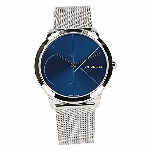 Calvin Klein Minimal Blue Dial Silver Mesh Bracelet Watch for Men - K3M2112N Buy Now By Calvin Klein
