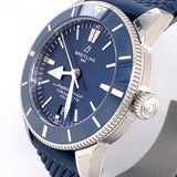 Breitling Superocean Heritage II B20 44mm Blue Dial Blue Rubber Strap Mens Watch - AB2030161C1S1 Buy Now By Breitling