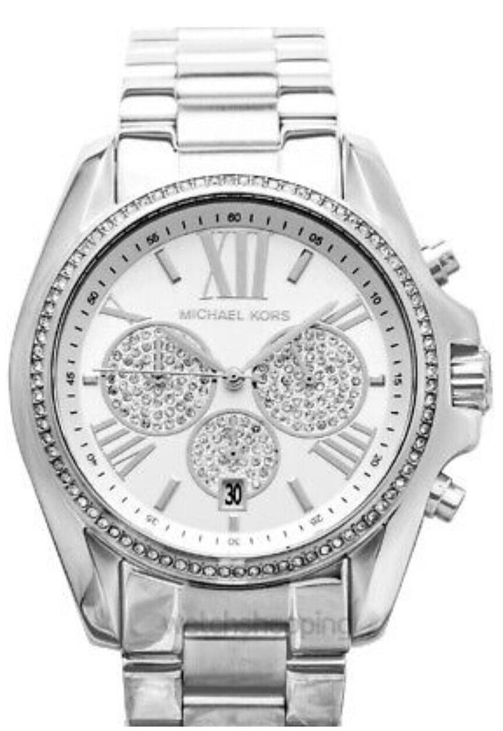 Michael Kors Bradshaw Chronograph Silver Dial Silver Steel Strap Watch For Women - MK6537 Buy Now By Michael Kors