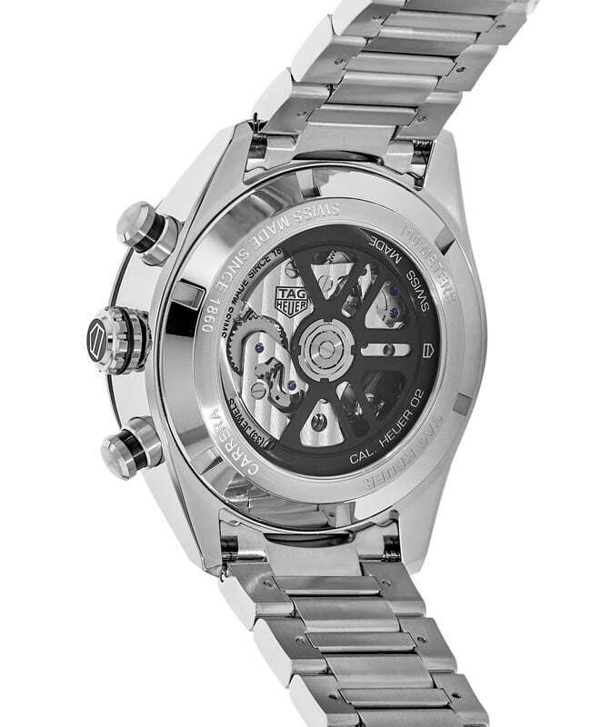 Tag Heuer Carrera Automatic Chronograph Black Dial Silver Steel Strap Watch for Men - CBN2A1B.BA0643 Buy Now By Tag Heuer