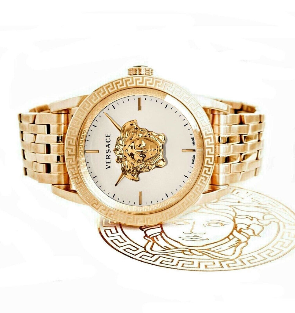 Versace Palazzo Empire White Dial Gold Steel Strap Watch for Men - VERD00318 Buy Now By Versace