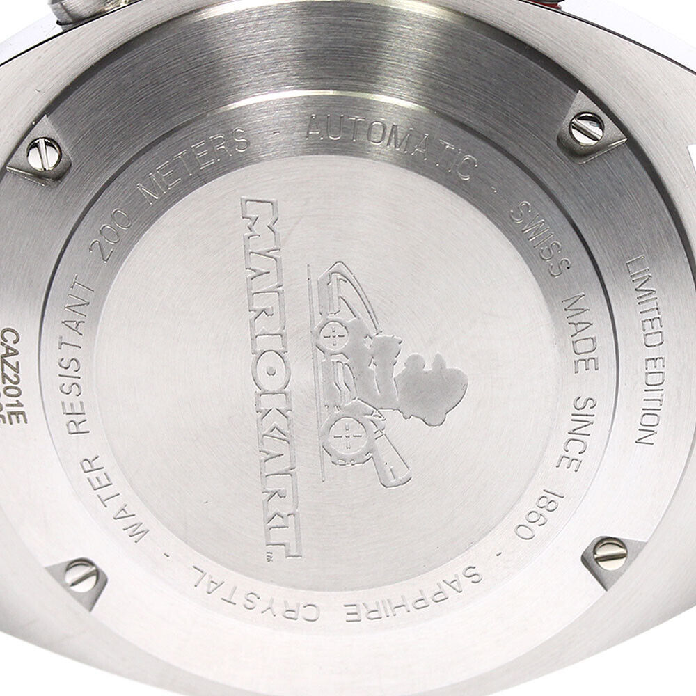 Tag Heuer Formula 1 Mario Kart Chronograph Black Dial Black Leather Strap Watch for Men - CAZ201E.FC6517 Buy Now By Tag Heuer