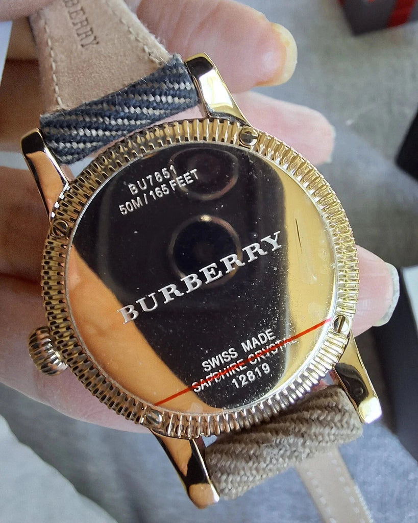 Burberry Utilitarian White Dial Multicolor Leather Strap Watch for Women - BU7851 Buy Now By Burberry