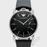 Emporio Armani Aviator Quartz Black Dial Black Leather Strap Watch For Men - AR11336 Buy Now By Emporio Armani
