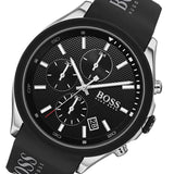 Hugo Boss Velocity Black Dial Black Leather Strap Watch for Men - 1513716 Buy Now By Hugo Boss