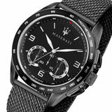 Maserati Traguardo Chronograph Black Dial Black Mesh Bracelet Watch For Men - R8873612031 Buy Now By Maserati