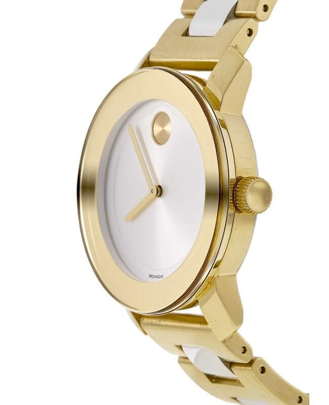 Movado Bold Silver Dial Two Tone Steel Strap Watch for Women - 3600129 Buy Now By Movado