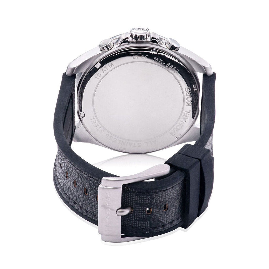 Michael Kors Brecken Chronograph Black Dial Black Leather Strap Watch For Men - MK8850 Buy Now By Michael Kors