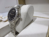 Versace Hellenyium Black Dial Silver Steel Strap Watch for Women - V12020015 Buy Now By Versace