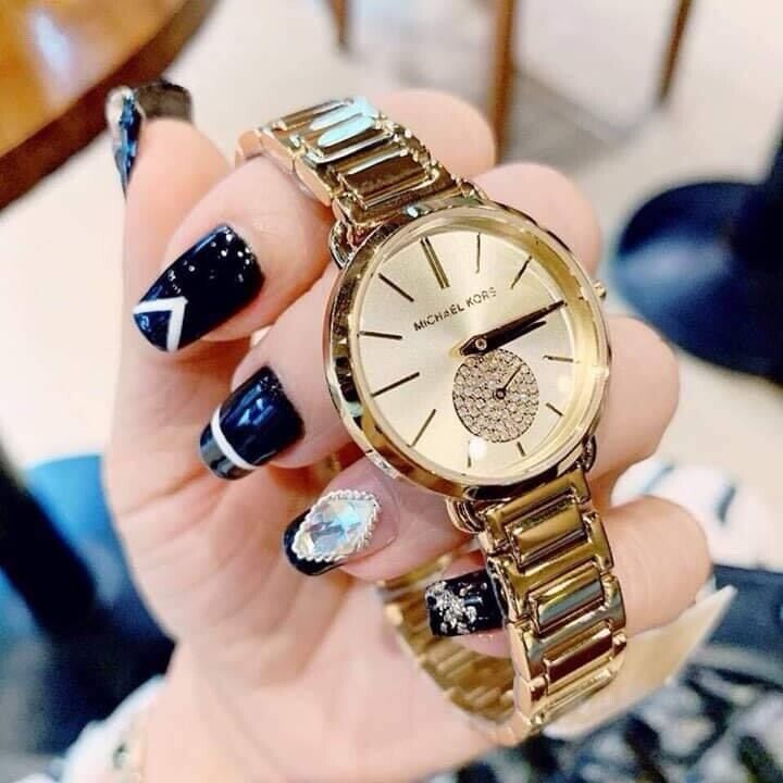 Michael Kors Portia Quartz Gold Dial Gold Steel Strap Watch For Women - MK3838 Buy Now By Michael Kors